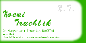 noemi truchlik business card